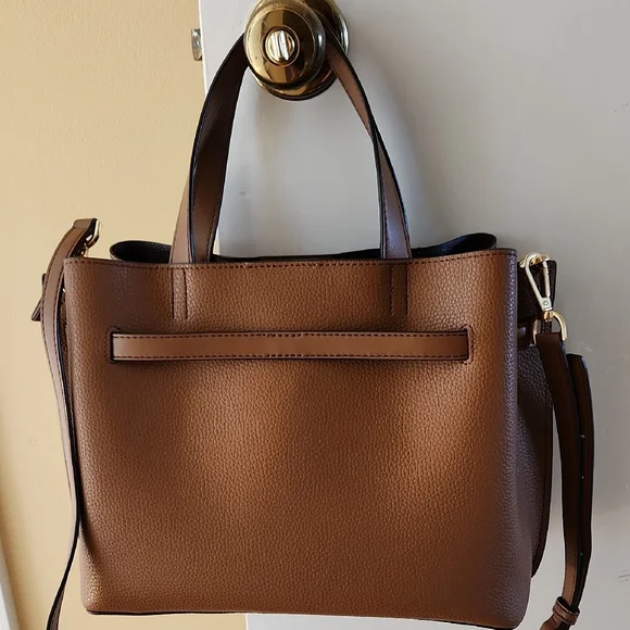 Michael Kors Brown Leather Tote Bag - Picture 2 of 4